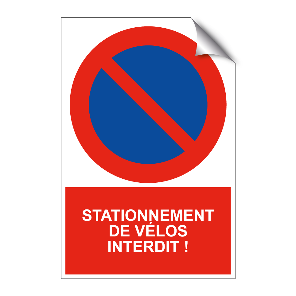 Stationnement de vélos interdit !