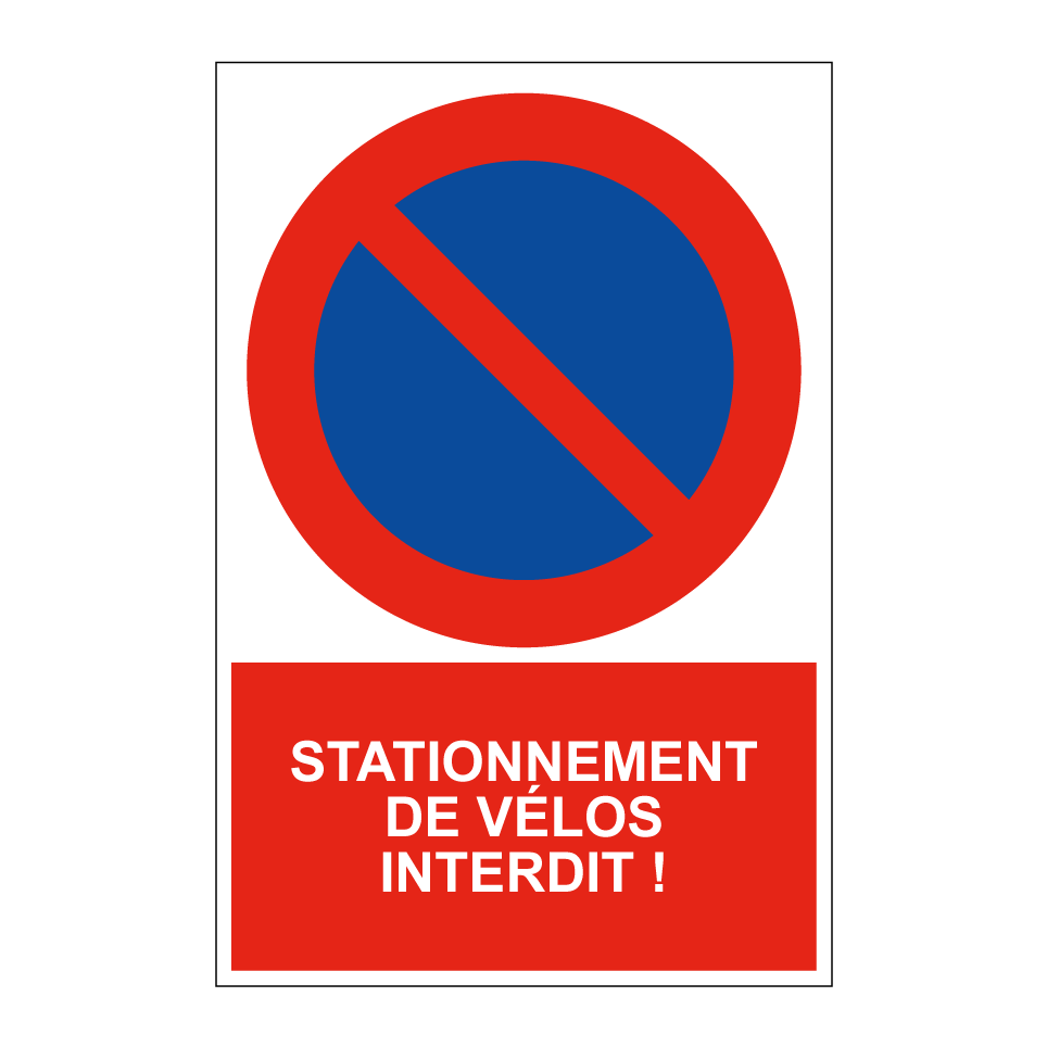 Stationnement de vélos interdit !