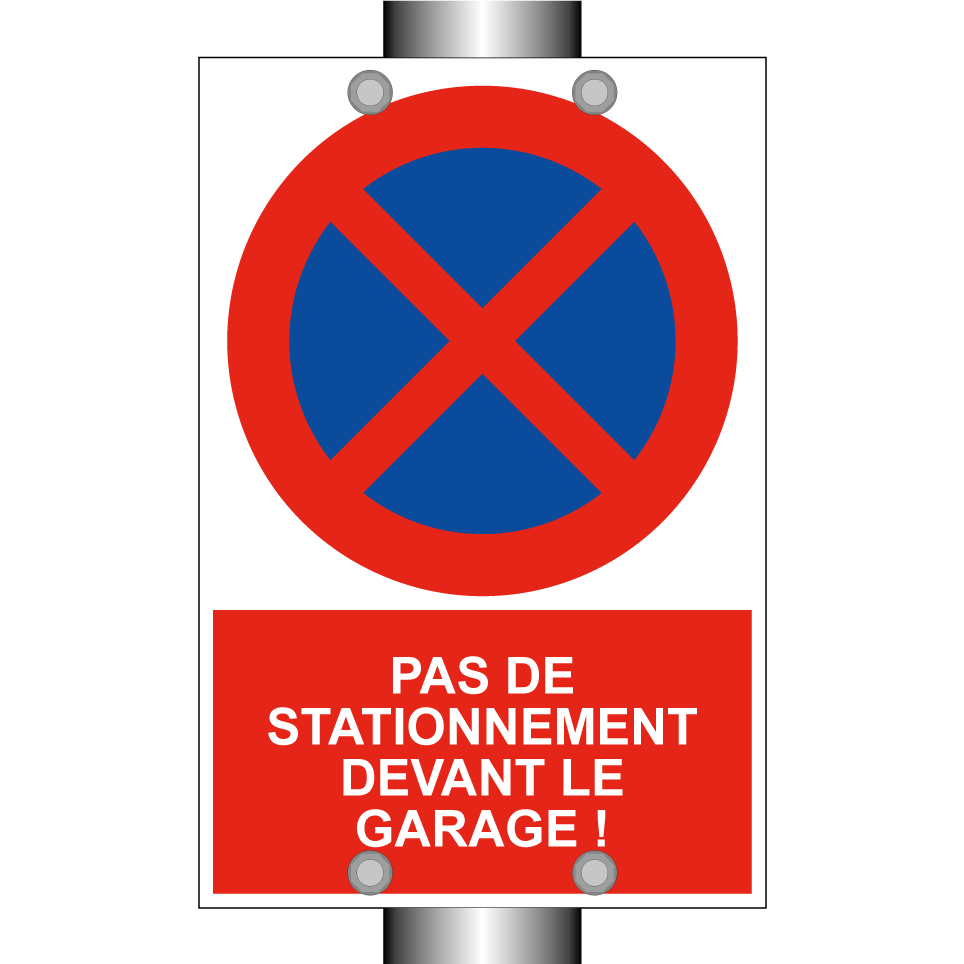 Pas de stationnement devant le garage !