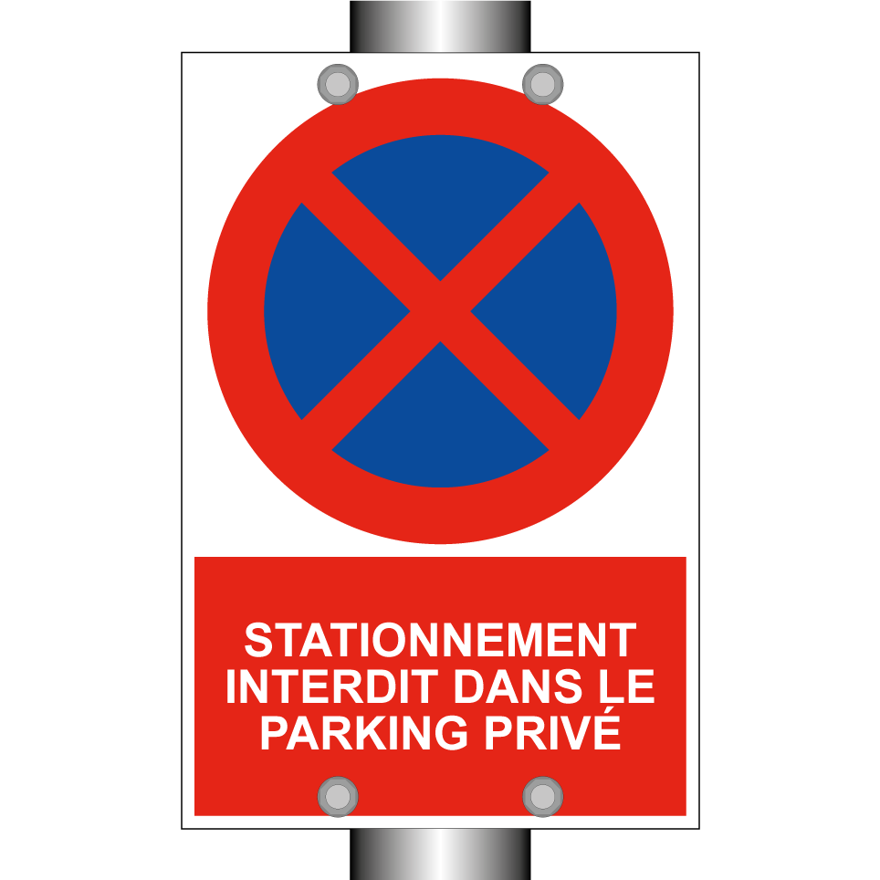 Stationnement interdit dans le parking privé
