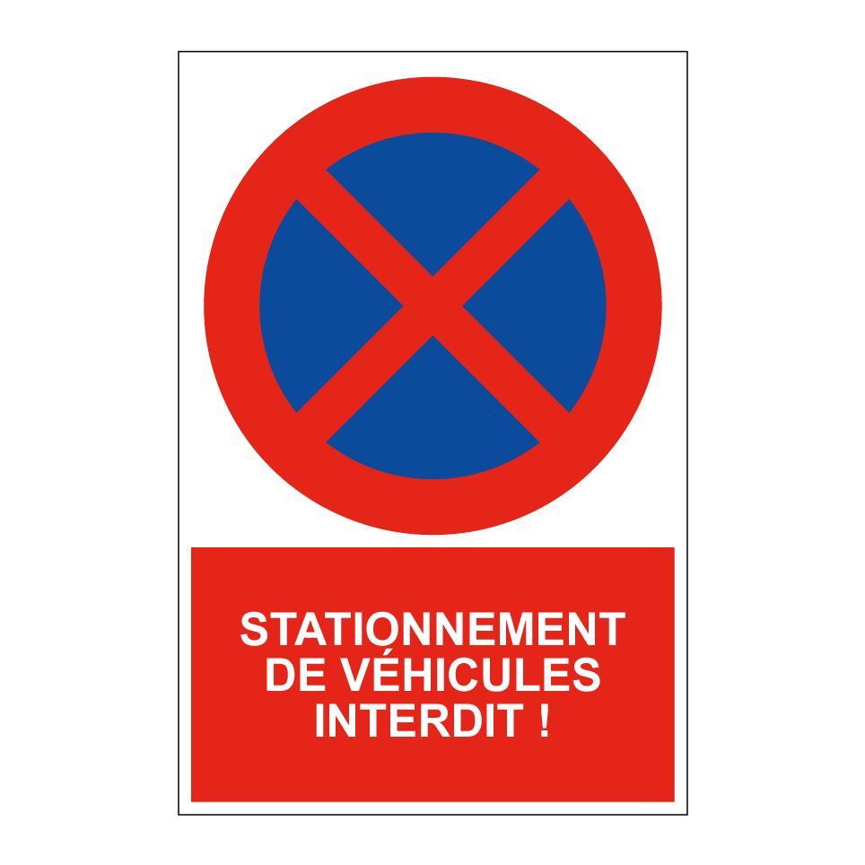 Stationnement de véhicules interdit !