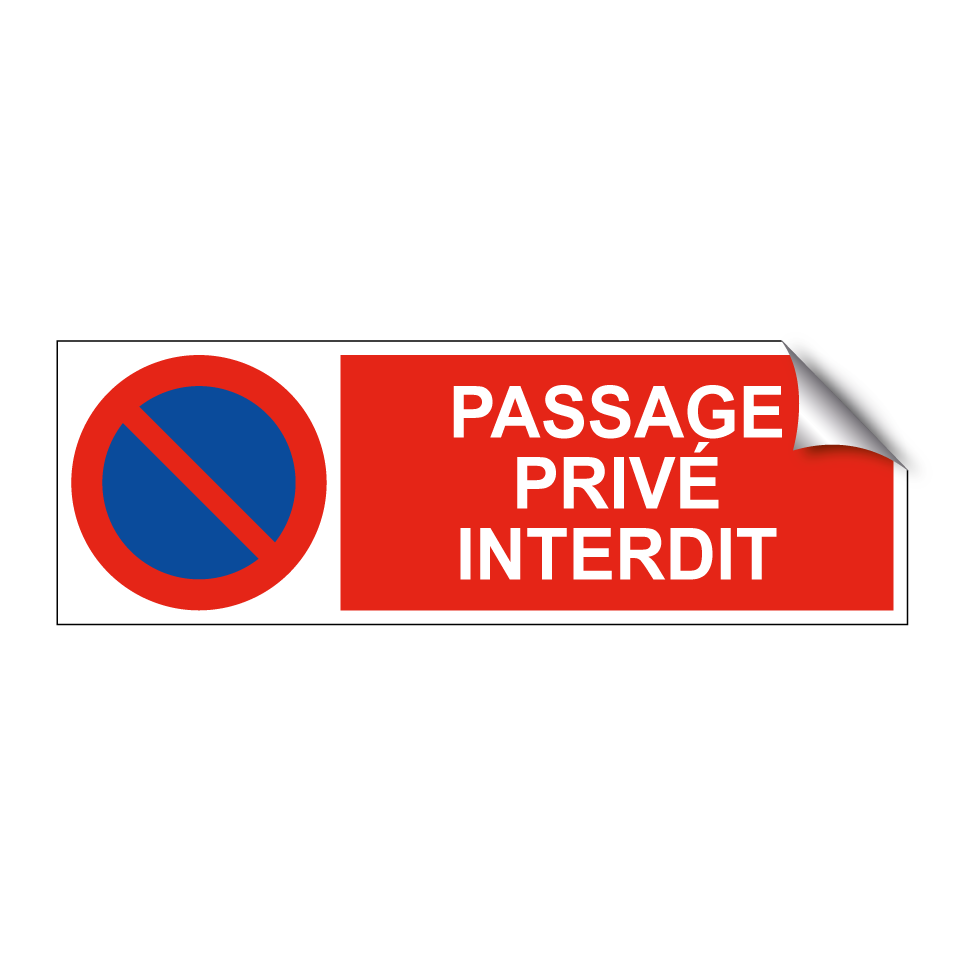 Passage privé interdit