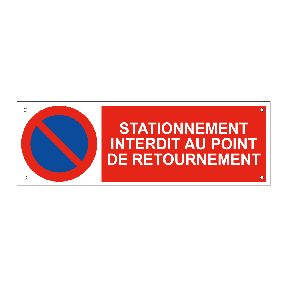 Stationnement interdit au point de retournement