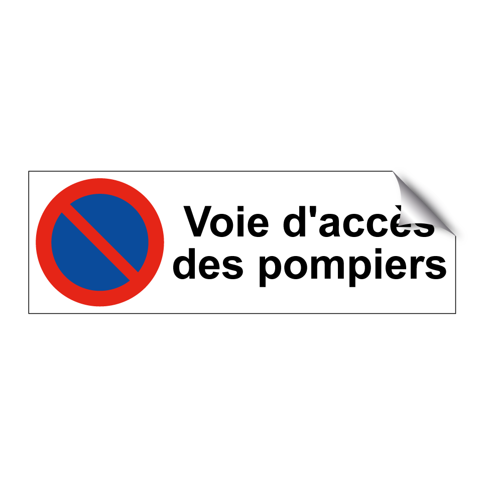 Voie d'accès des pompiers