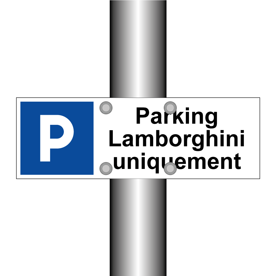 Parking Lamborghini uniquement