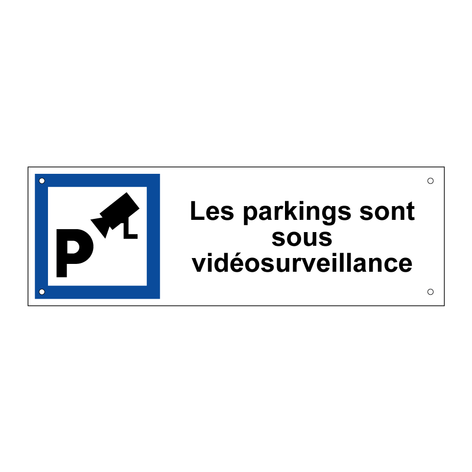 Les parkings sont sous vidéosurveillance