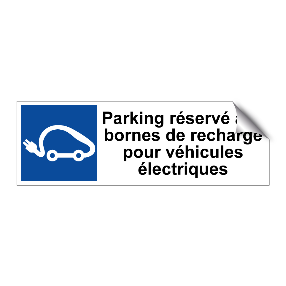 Parking réservé aux bornes de recharge pour véhicules électriques