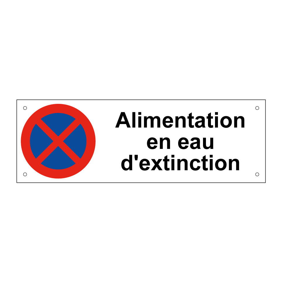 Alimentation en eau d'extinction