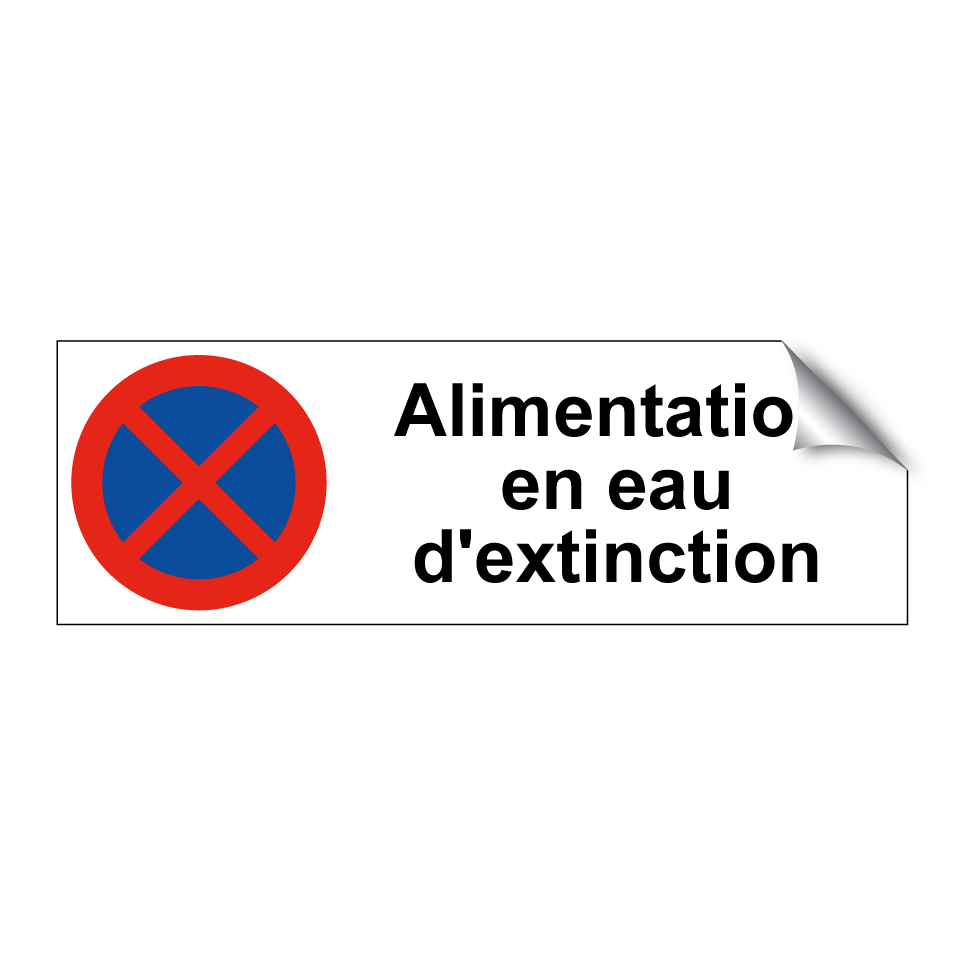 Alimentation en eau d'extinction