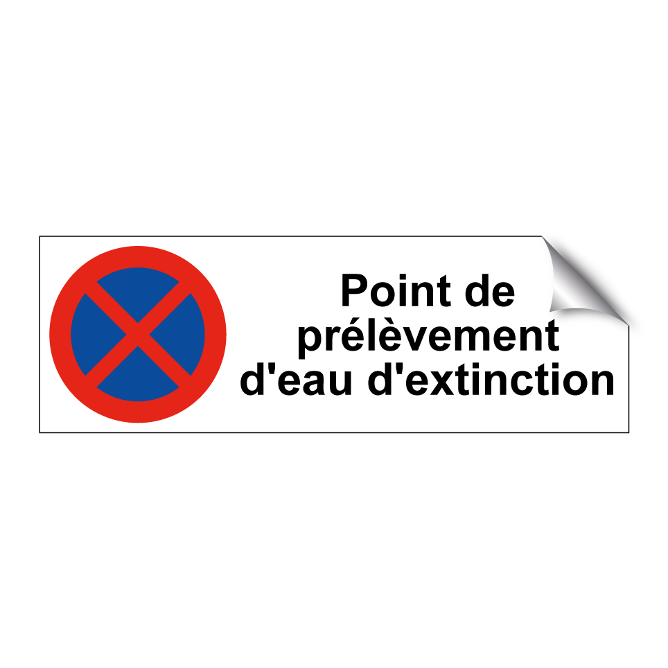 Point de prélèvement d'eau d'extinction