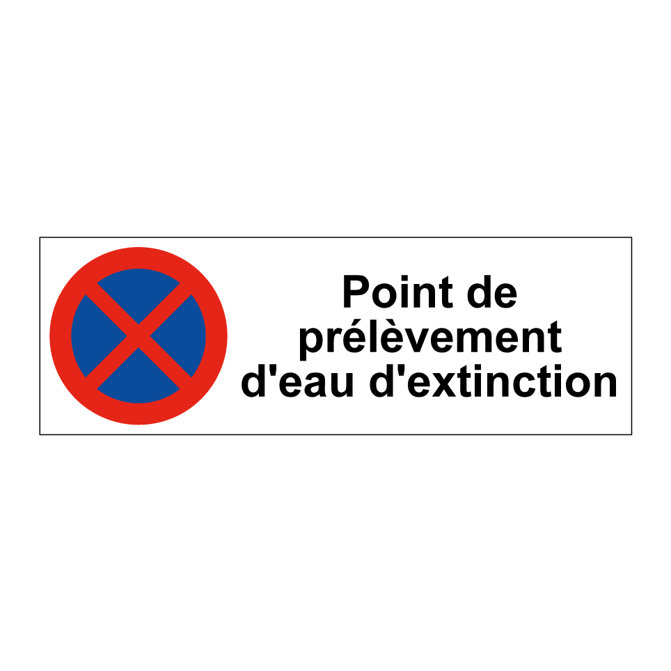 Point de prélèvement d'eau d'extinction