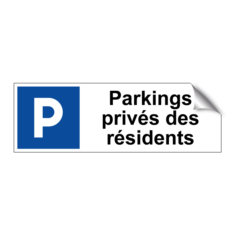 Parkings privés des résidents