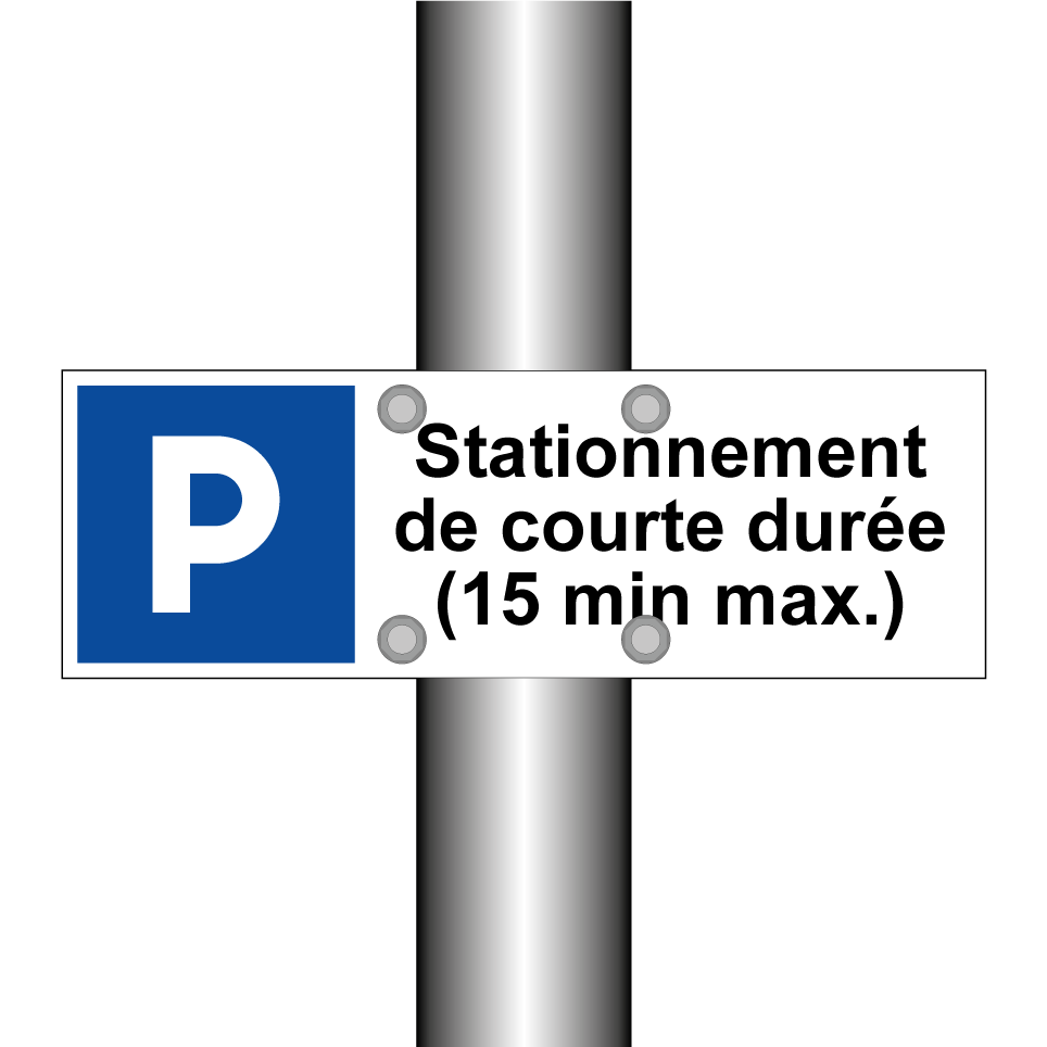 Stationnement de courte durée (15 min max.)