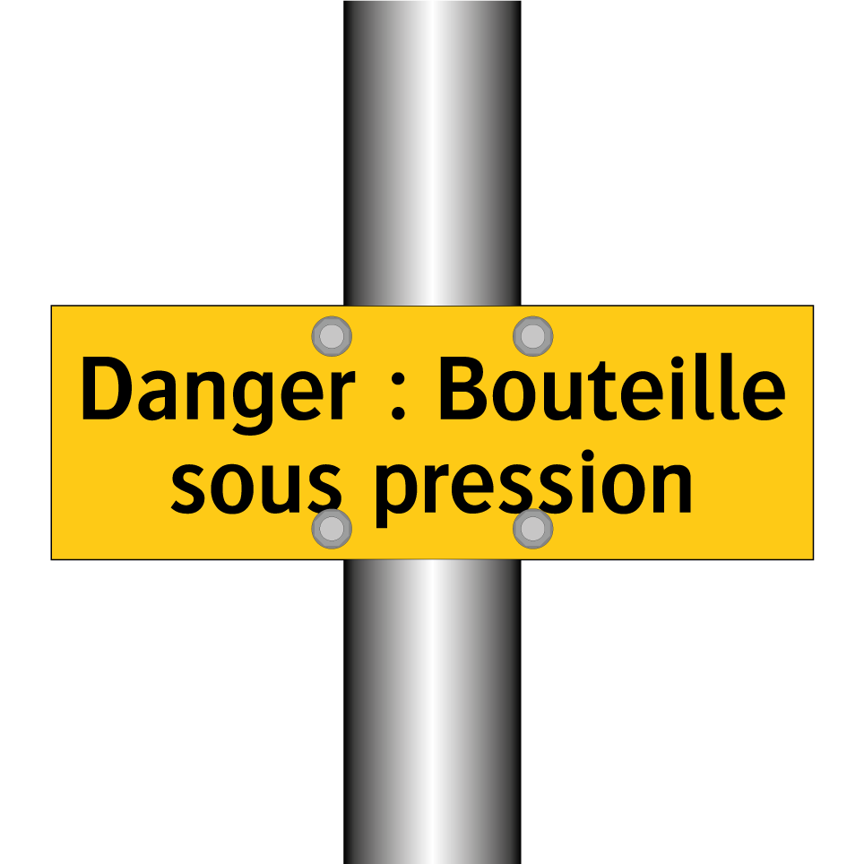Danger : Bouteille sous pression