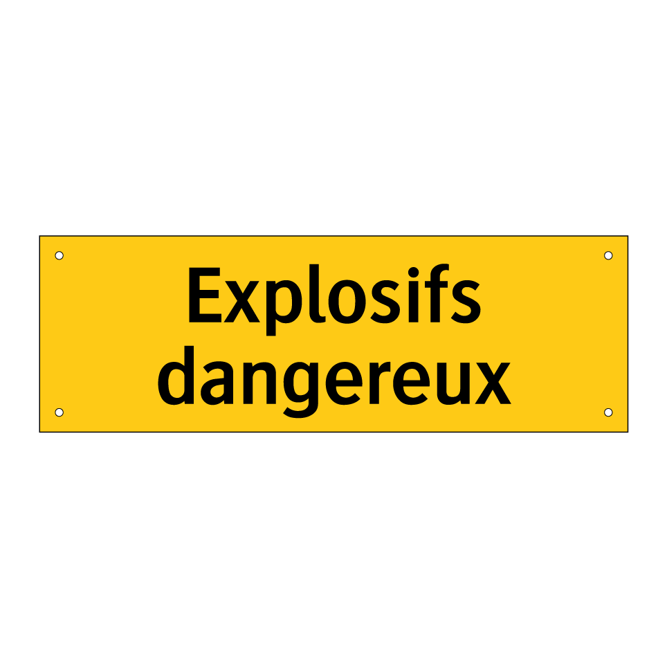 Explosifs dangereux