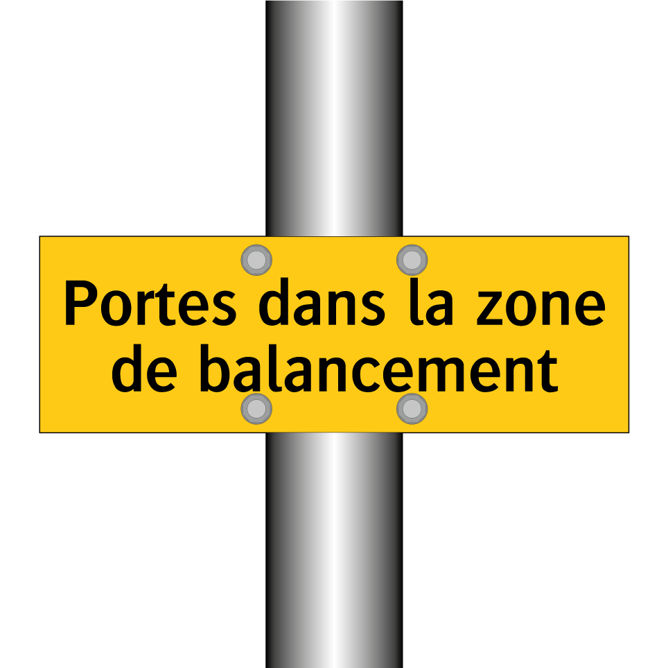 Portes dans la zone de balancement