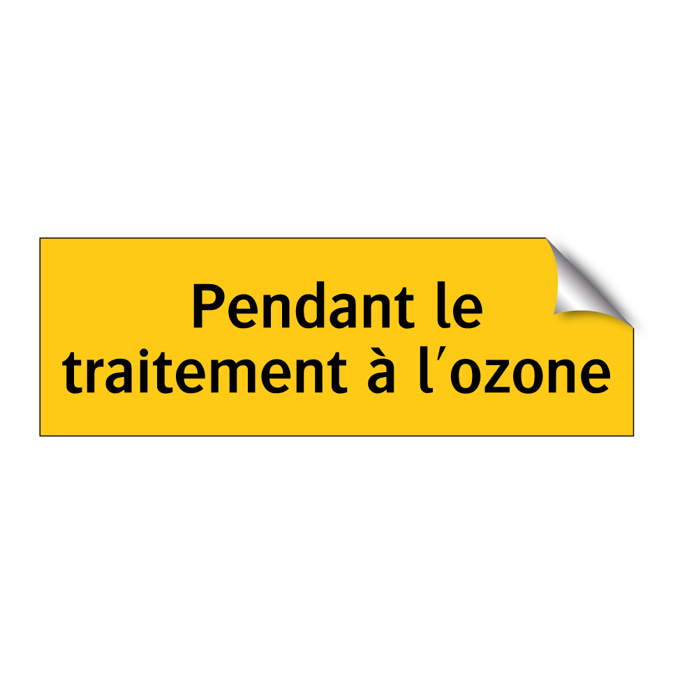 Pendant le traitement à l'ozone