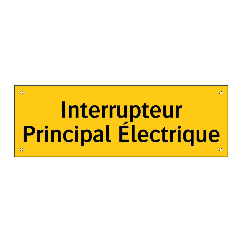 Interrupteur Principal Électrique
