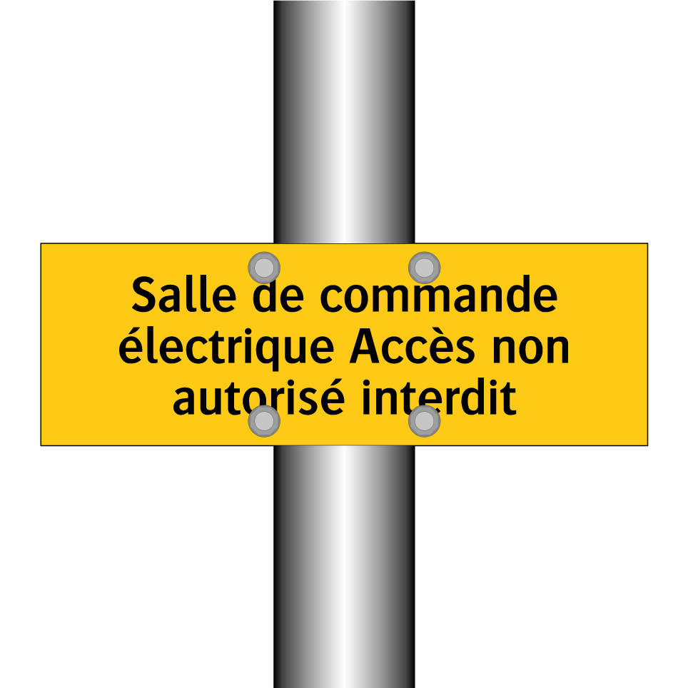 Salle de commande électrique Accès non autorisé interdit
