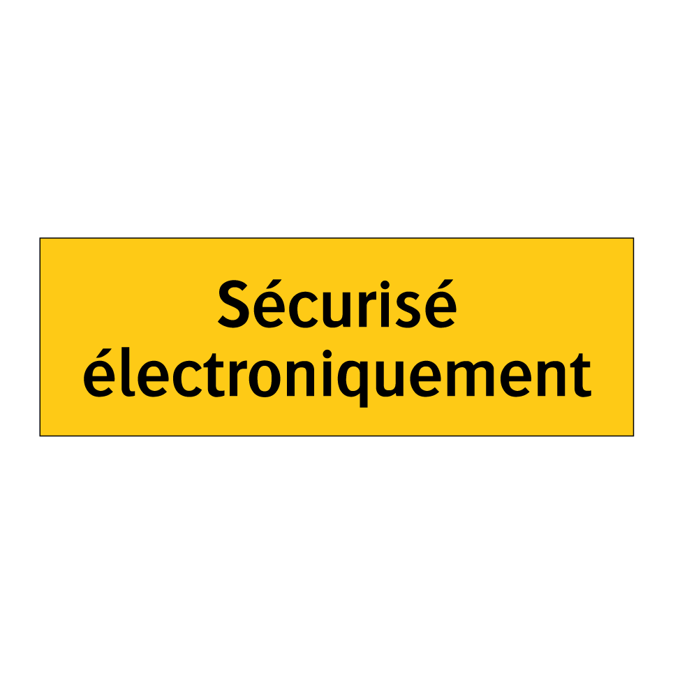 Sécurisé électroniquement