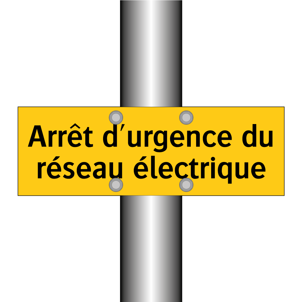 Arrêt d'urgence du réseau électrique