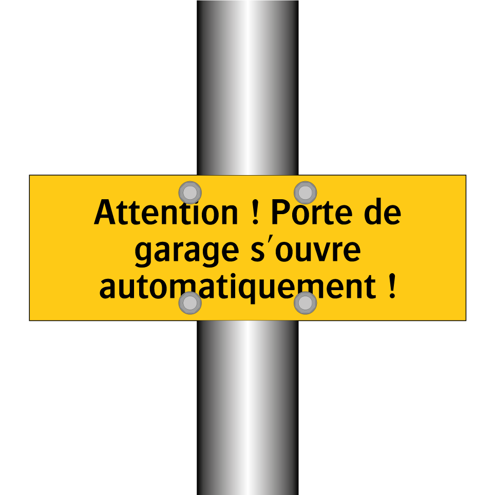 Attention ! Porte de garage s'ouvre automatiquement !