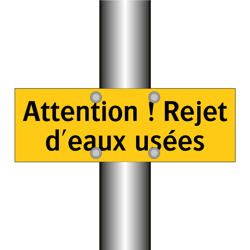 Attention ! Rejet d'eaux usées