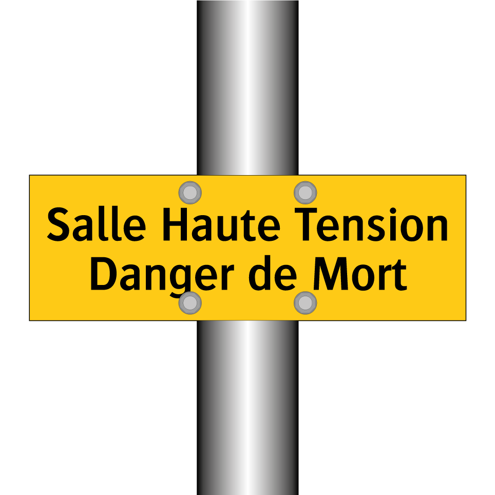 Salle Haute Tension Danger de Mort