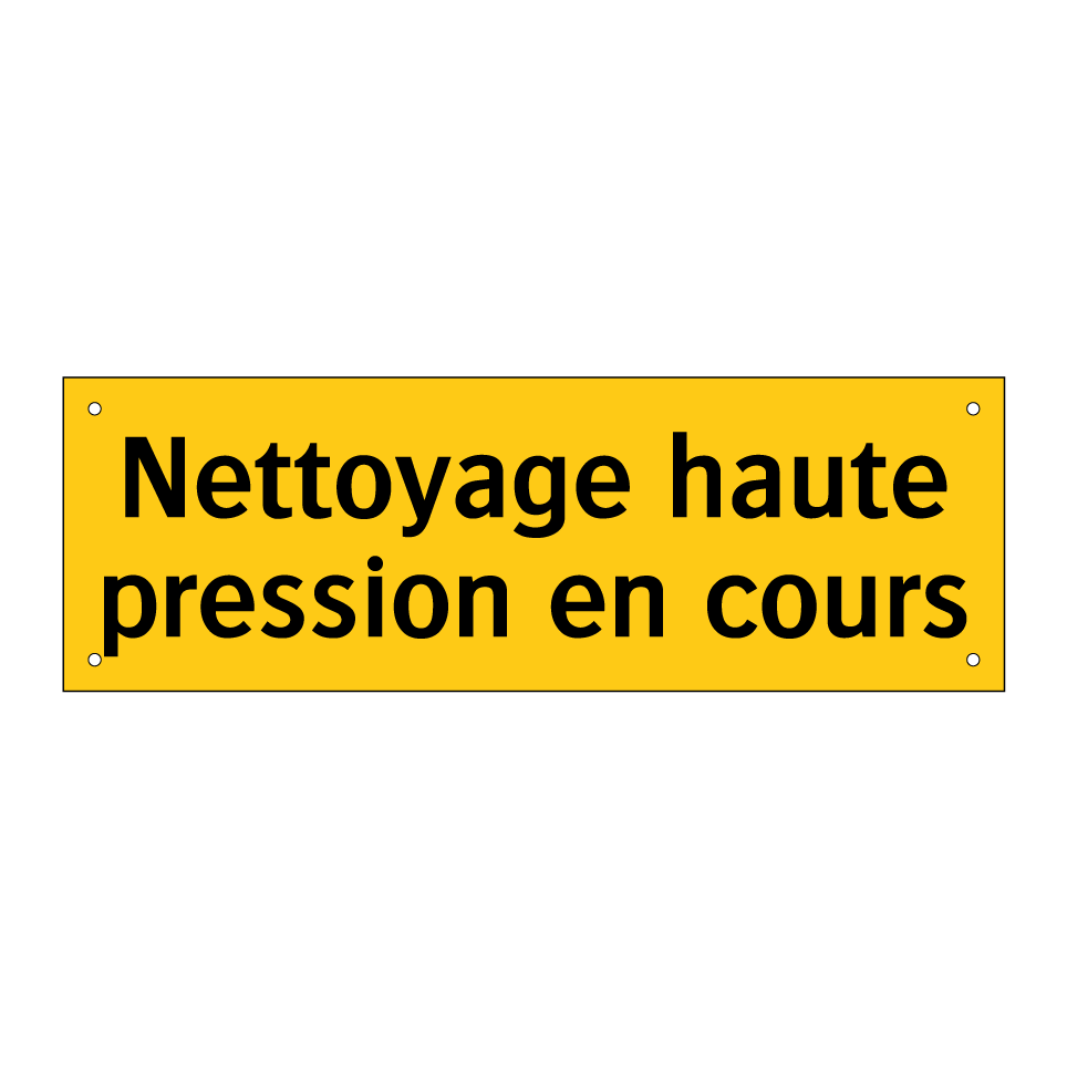Nettoyage haute pression en cours