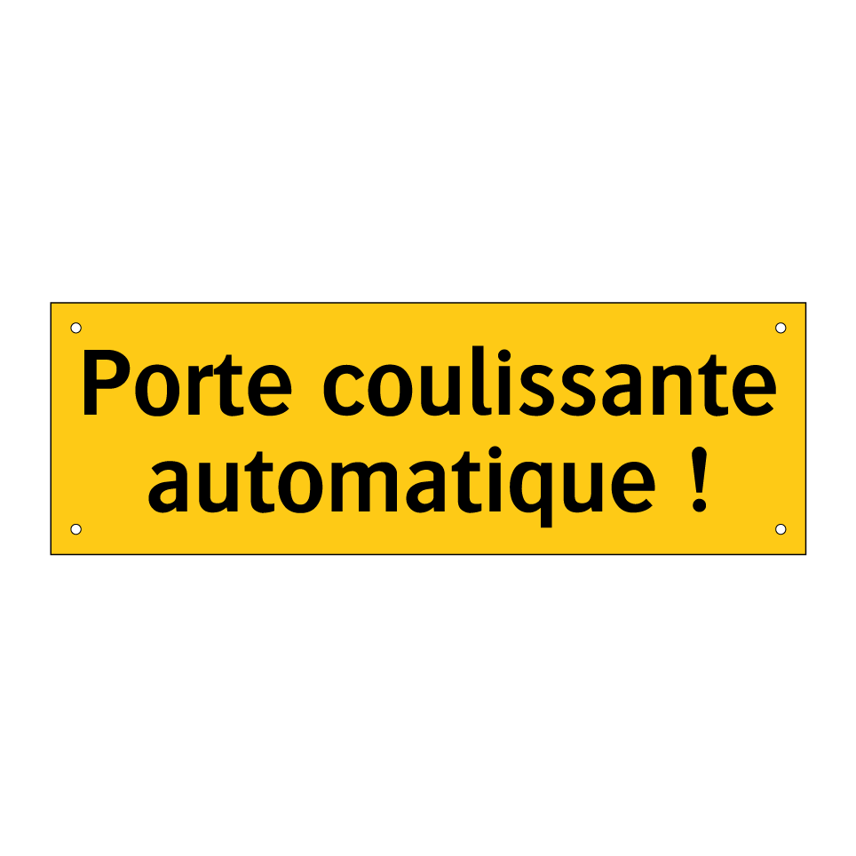 Porte coulissante automatique !