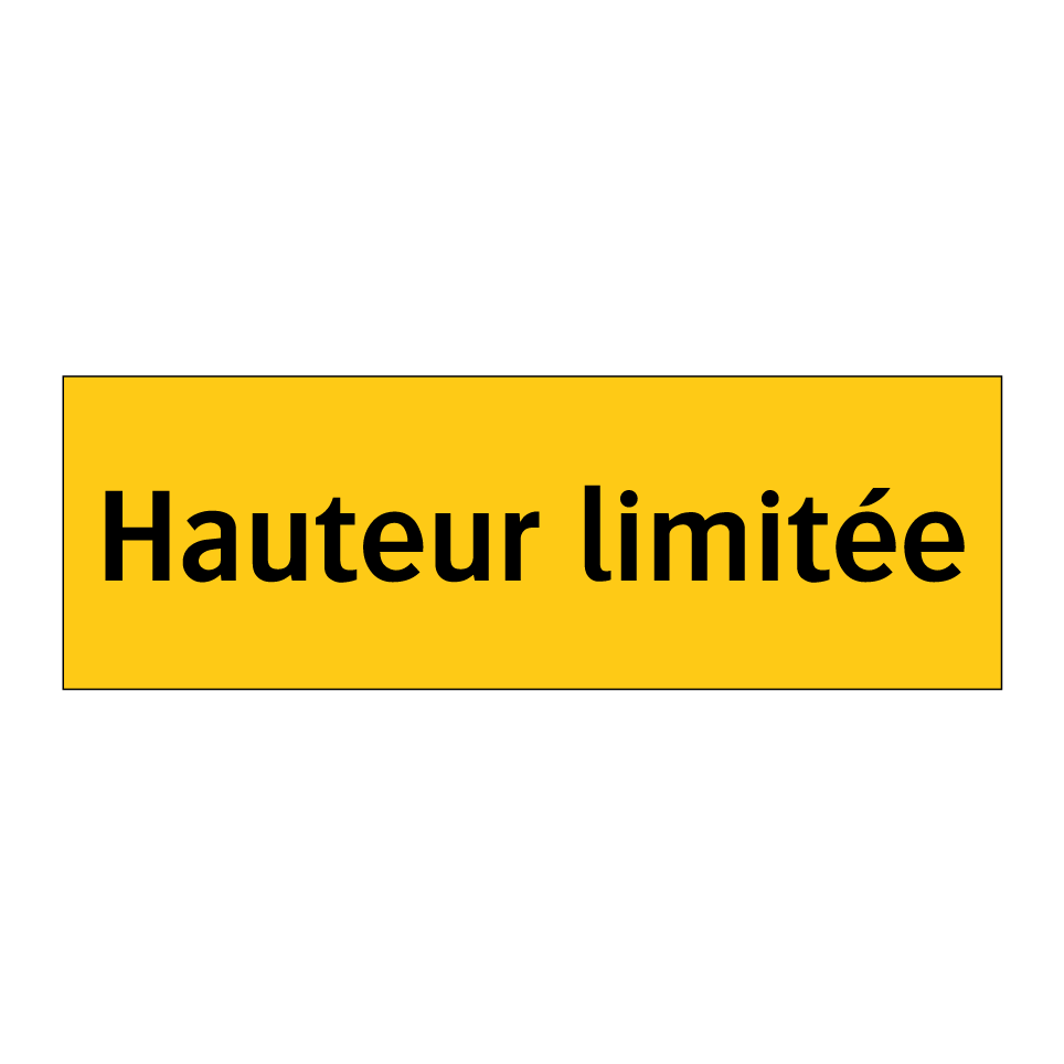 Hauteur limitée