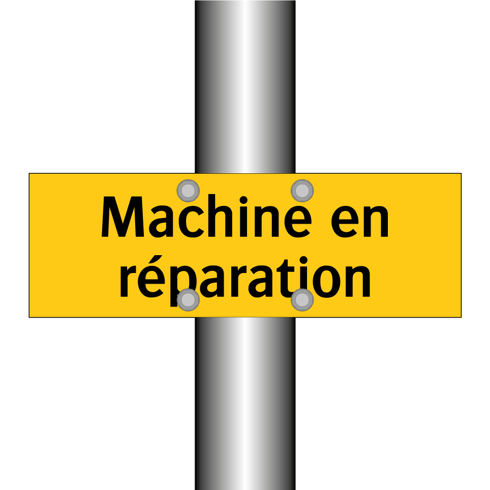 Machine en réparation