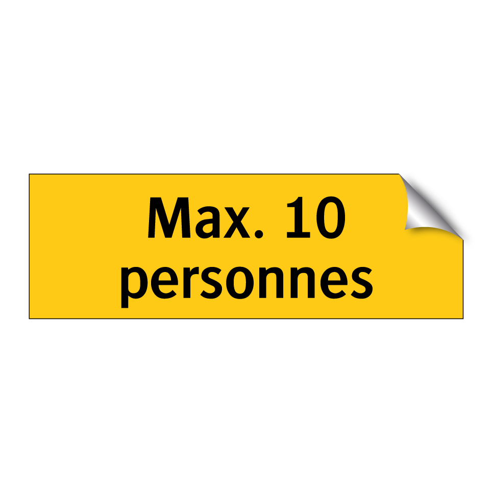 Max. 10 personnes