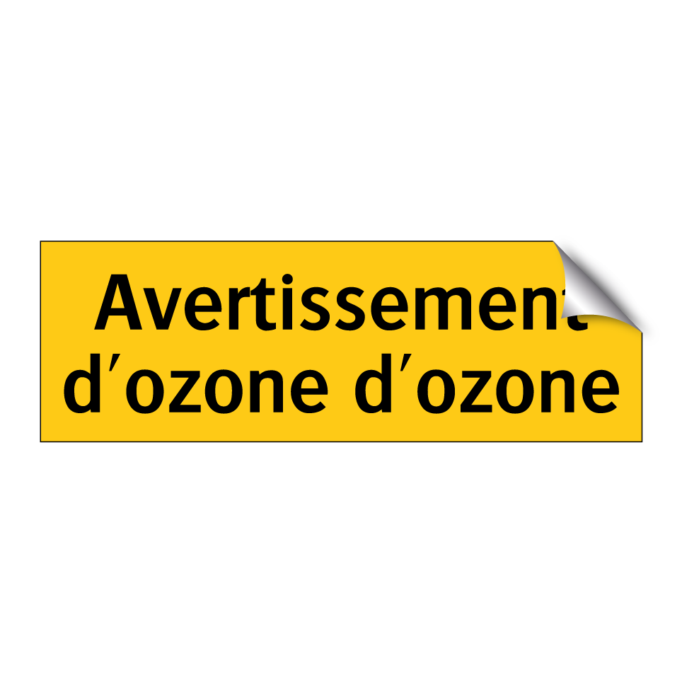 Avertissement d'ozone d'ozone
