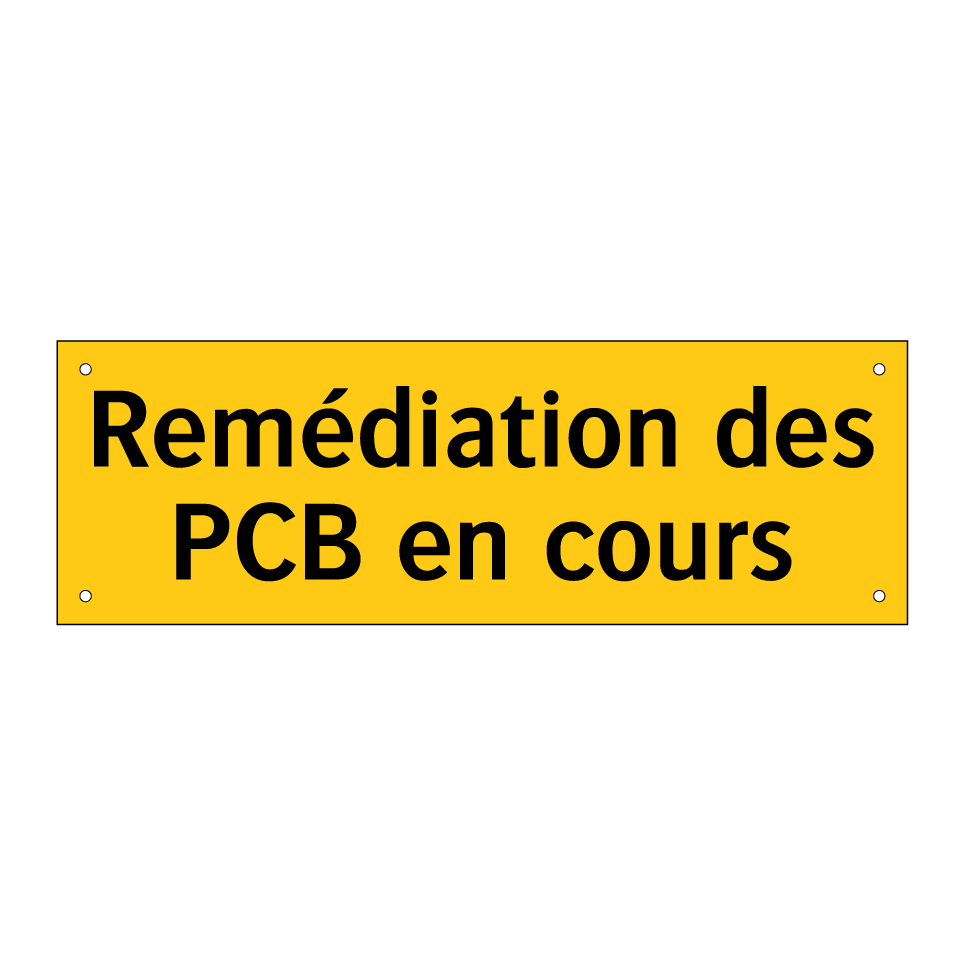 Remédiation des PCB en cours
