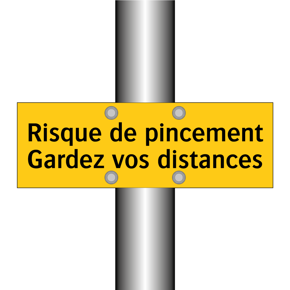Risque de pincement Gardez vos distances