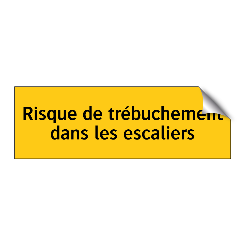 Risque de trébuchement dans les escaliers
