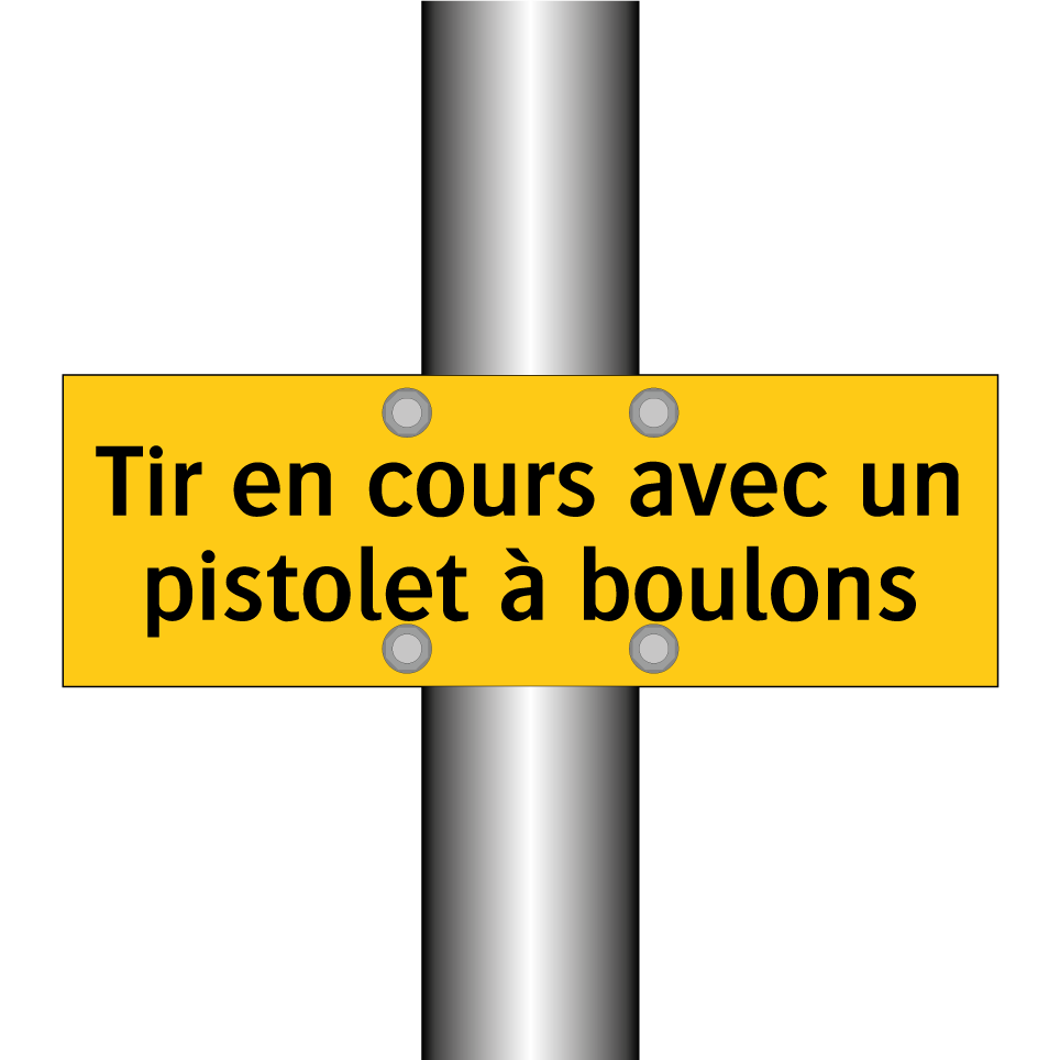 Tir en cours avec un pistolet à boulons