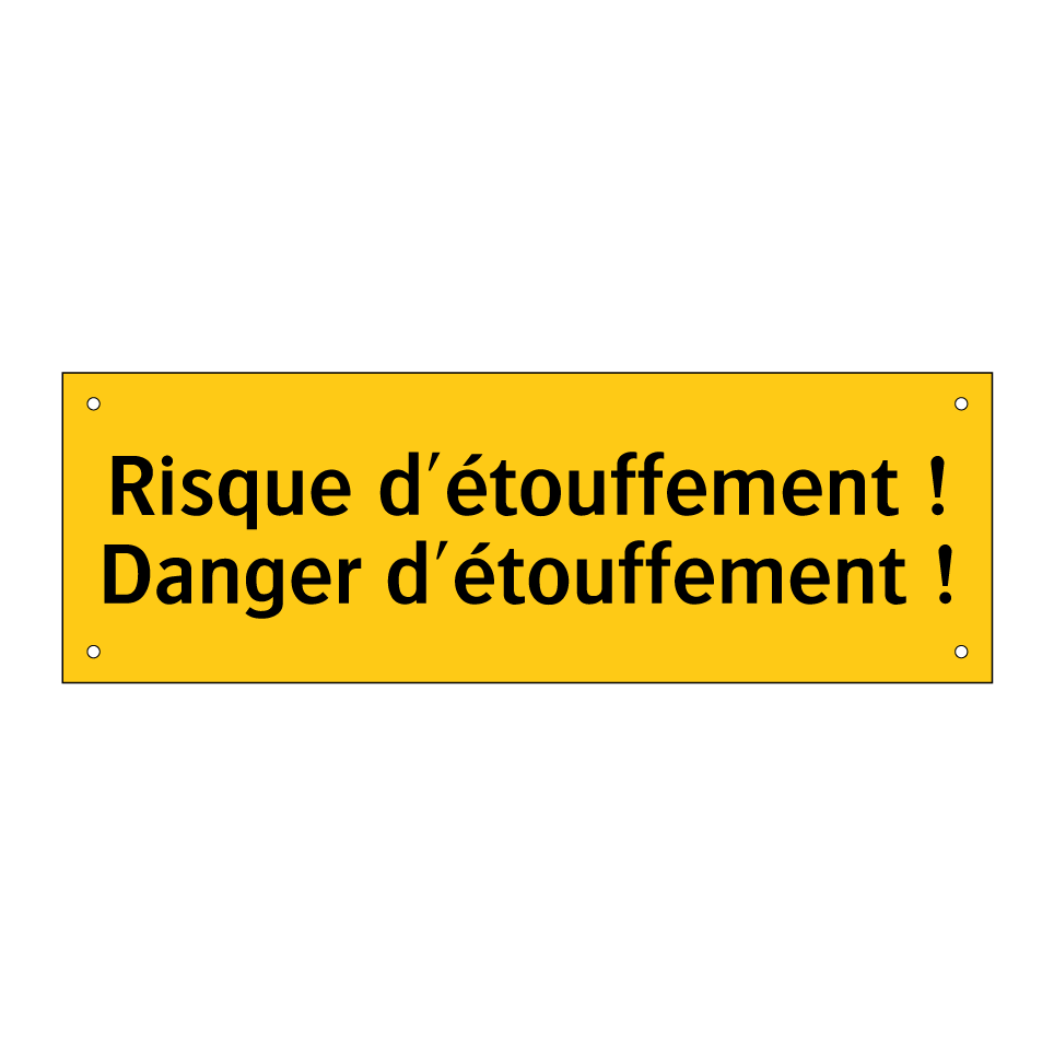 Risque d'étouffement ! Danger d'étouffement !