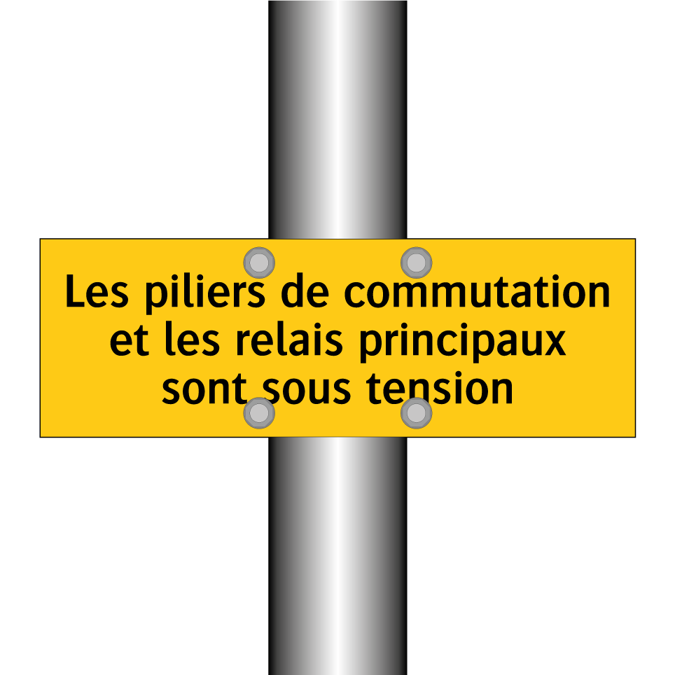 Les piliers de commutation et les relais principaux sont sous tension