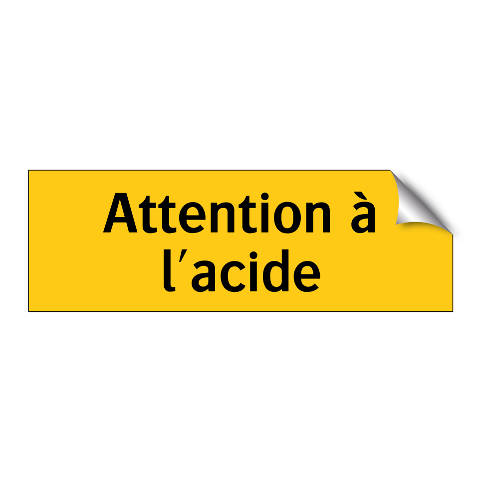 Attention à l'acide