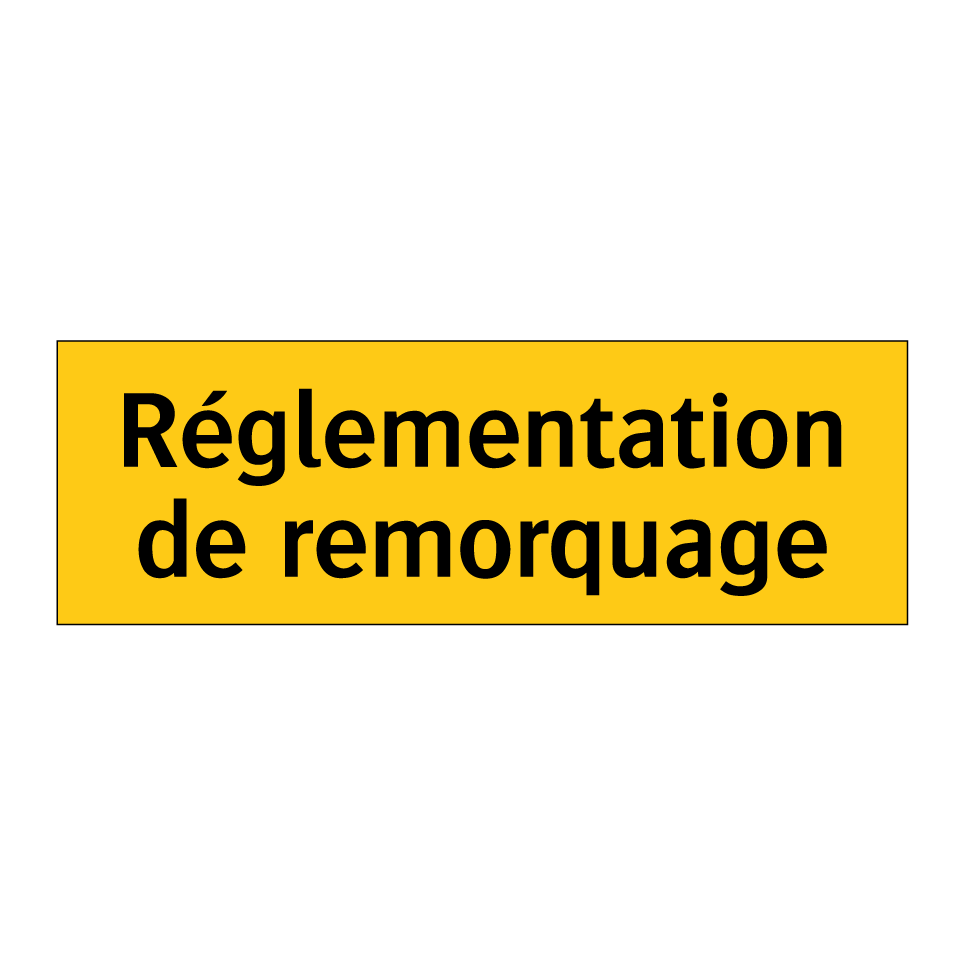 Réglementation de remorquage