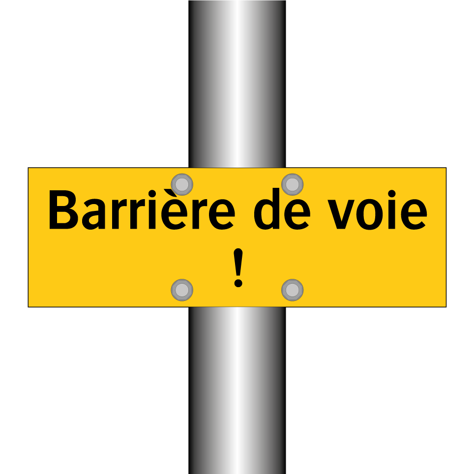 Barrière de voie !