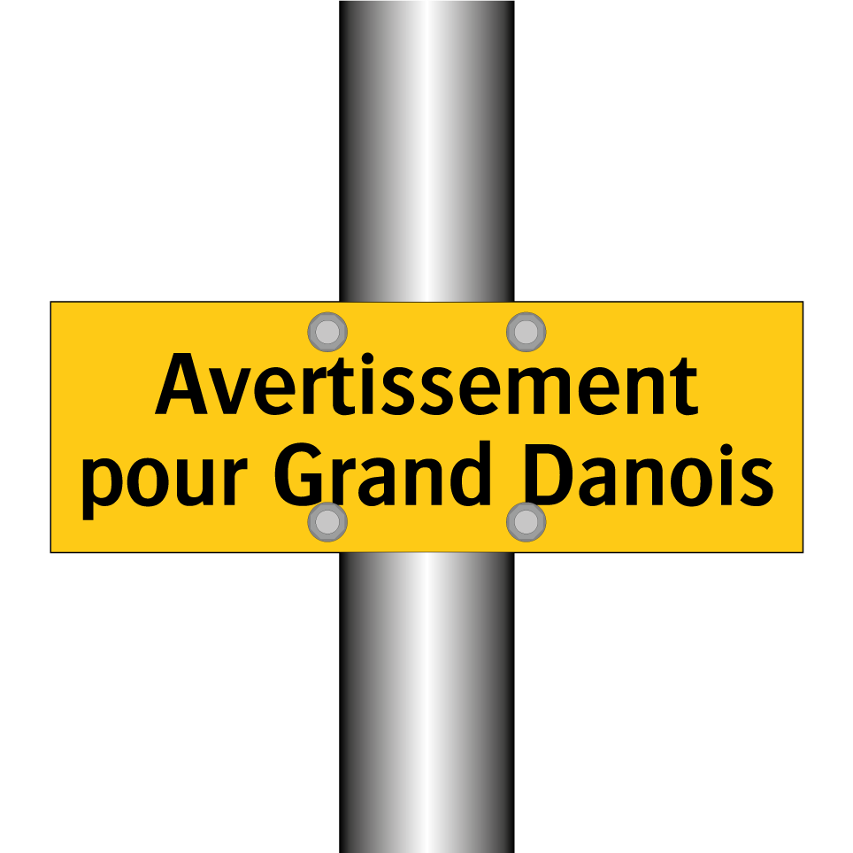 Avertissement pour Grand Danois