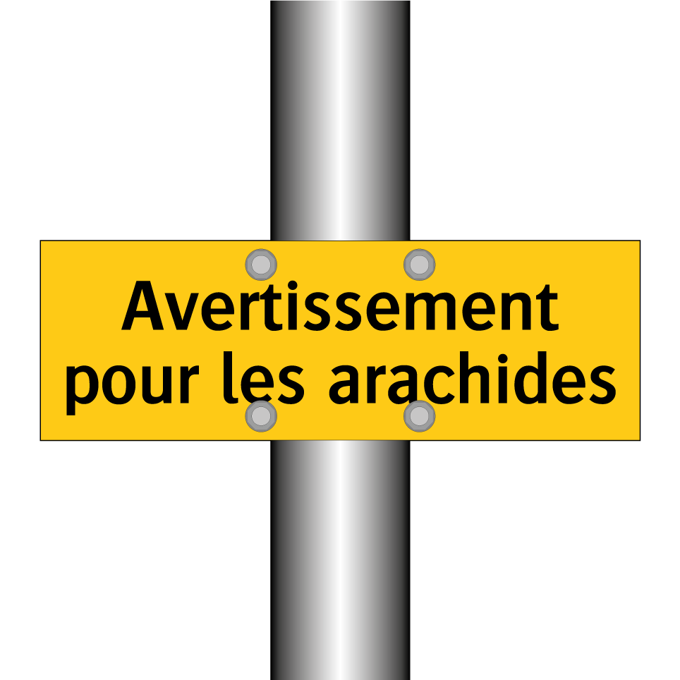 Avertissement pour les arachides