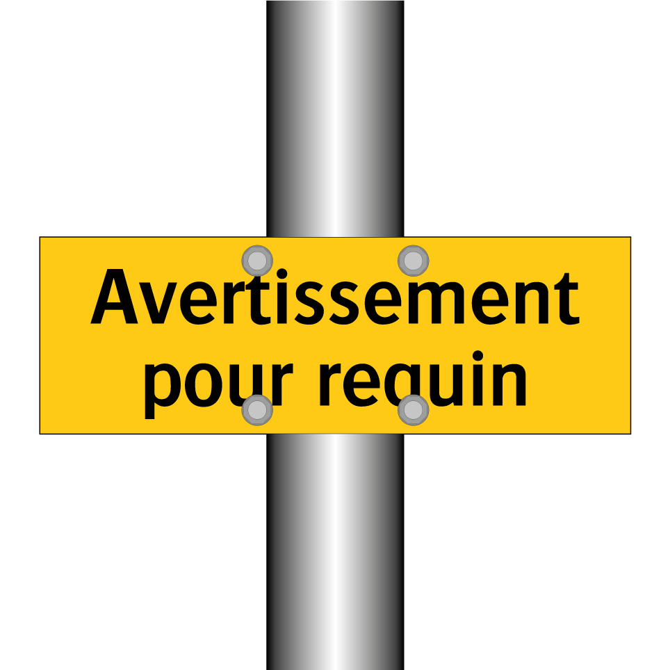 Avertissement pour requin