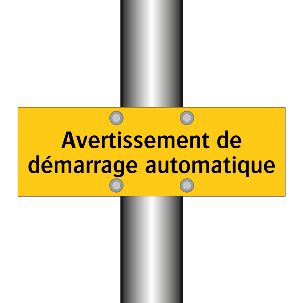 Avertissement de démarrage automatique