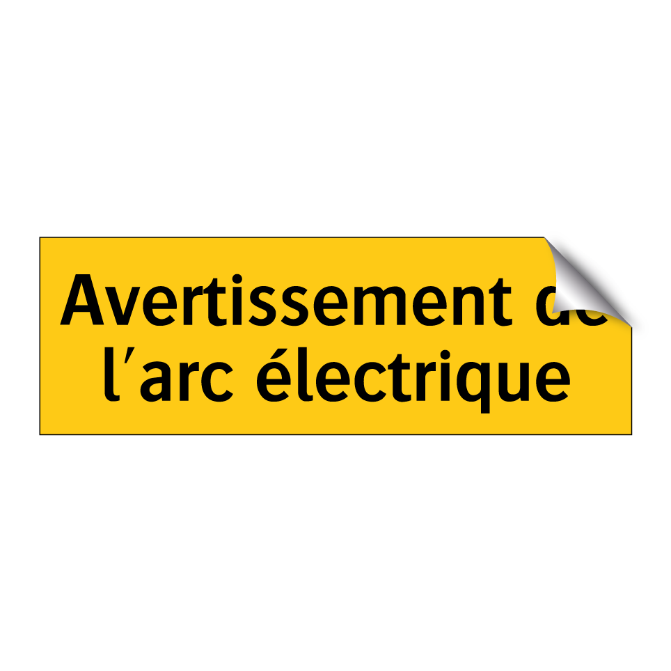 Avertissement de l'arc électrique