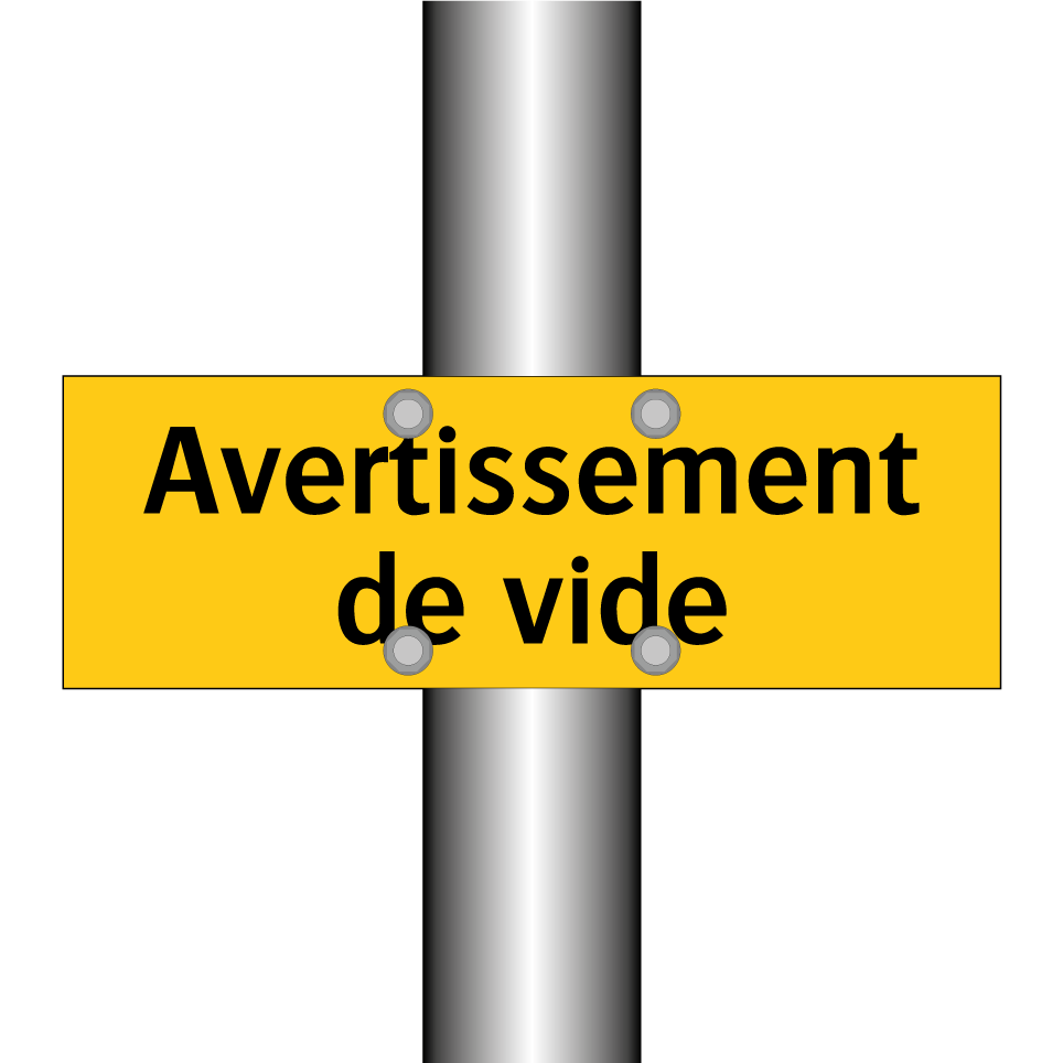 Avertissement de vide