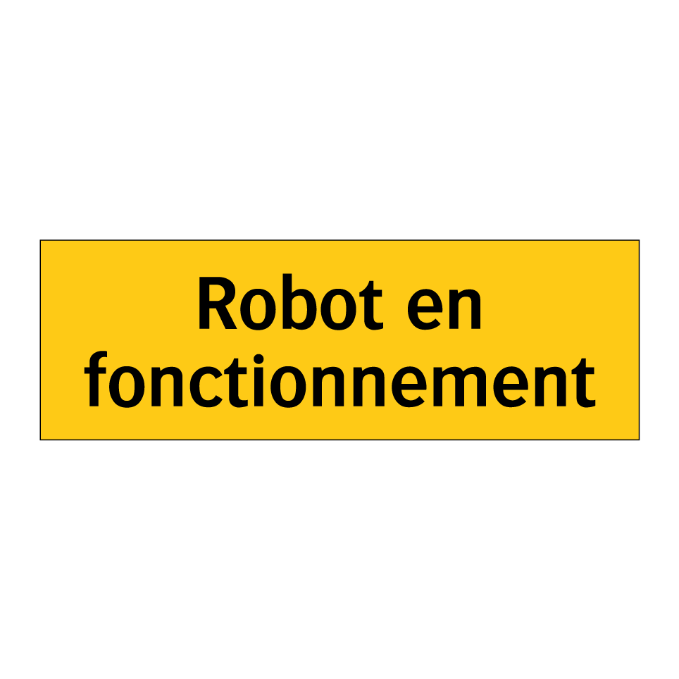 Robot en fonctionnement